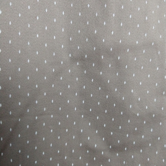 $Khakis &co brown white elongated dot cropped ankle elastic stretch pants Size18 - Picture 7 of 12